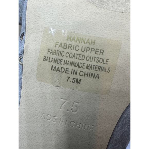 Kaari Size 7.5 Hannah Open Toe Lace Tie Up Cutout Heel Sandal Gray Vacation Boho - Picture 9 of 11